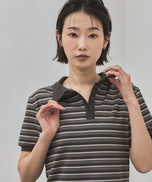 feepur | マルチボーダーポロTee(Tシャツ/カットソー)