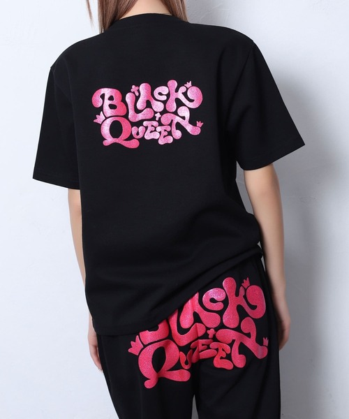 BLACKQUEEN(ブラッククイーン)の「【BLACKQUEEN】ぷっくりBIGロゴスウェットセットアップ(セットアップ・レディース・ピンク/ホワイト・M)」の15枚目の写真