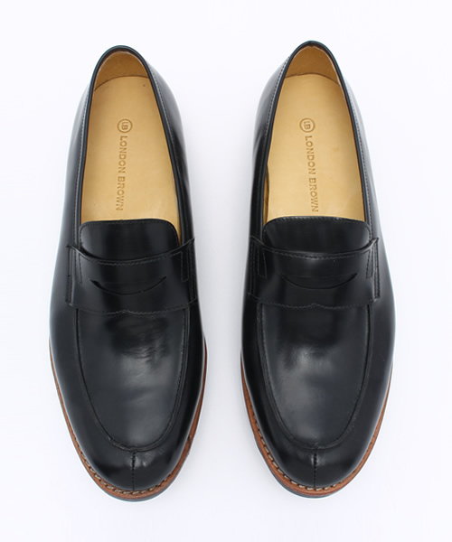 Lui's（ルイス）の「LONDON BROWN(ロンドン ブラウン) シャークソールコインローファーシューズ（その他シューズ・メンズ・ブラック・40/42/41）」の6枚目の写真