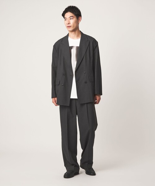 green label relaxing（グリーンレーベルリラクシング）の「TR 和紙 2プリーツ スラックス W4（その他パンツ・メンズ・モカ/ダークグレー・XL/L/M/S）」の10枚目の写真