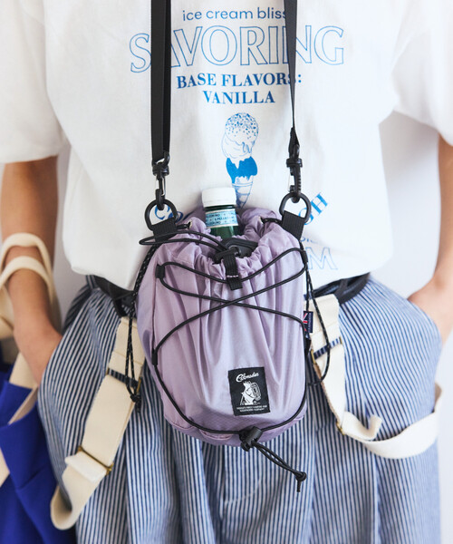 COBMASTER(コブマスター)の「Cobmaster × FREAK'S STORE/コブマスター × フリークスストア 別注 2WAY ROLLTOP&KINCHAKU SHOULDE(ショルダーバッグ・レディース・ベージュ/ブラック/グレー/ラベンダー・ONE SIZE)」の8枚目の写真