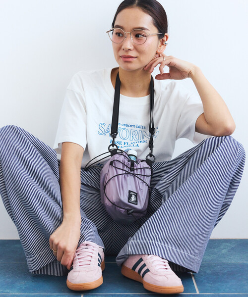 COBMASTER(コブマスター)の「Cobmaster × FREAK'S STORE/コブマスター × フリークスストア 別注 2WAY ROLLTOP&KINCHAKU SHOULDE(ショルダーバッグ・レディース・ベージュ/ブラック/グレー/ラベンダー・ONE SIZE)」の9枚目の写真