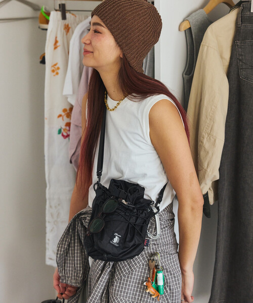 COBMASTER(コブマスター)の「Cobmaster × FREAK'S STORE/コブマスター × フリークスストア 別注 2WAY ROLLTOP&KINCHAKU SHOULDE(ショルダーバッグ・レディース・ベージュ/ブラック/グレー/ラベンダー・ONE SIZE)」の17枚目の写真