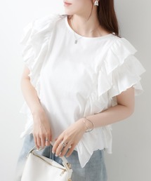 フリルデザインTシャツ