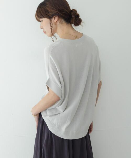 URBAN RESEARCH Sonny Label(アーバンリサーチサニーレーベル)の「クールミストコクーンフレンチニットプルオーバー(ニット/セーター・レディース・ライトグレー/ブラウン/ブルー・FREE)」の21枚目の写真