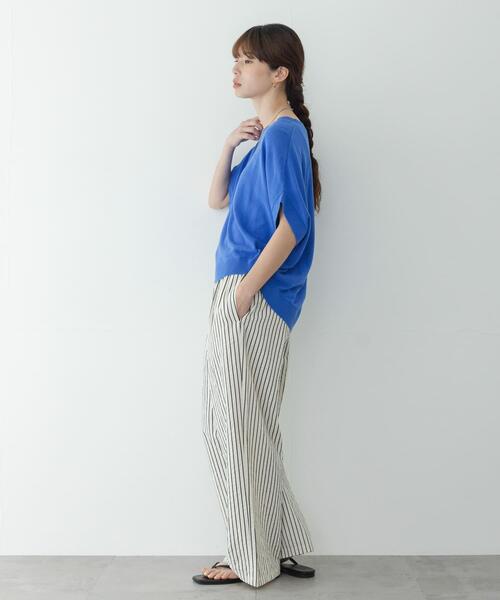 URBAN RESEARCH Sonny Label(アーバンリサーチサニーレーベル)の「クールミストコクーンフレンチニットプルオーバー(ニット/セーター・レディース・ライトグレー/ブラウン/ブルー・FREE)」の14枚目の写真