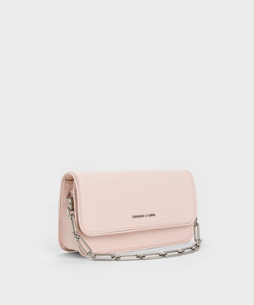 CHARLES & KEITH(チャールズ & キース)の「Lane レーン ハンドルウォレット(財布・レディース・ピンク系その他3/スミクロ/クリーム・XS)」の15枚目の写真