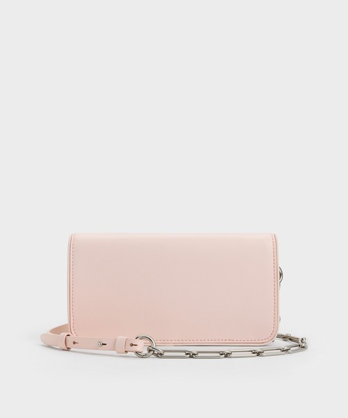 CHARLES & KEITH(チャールズ & キース)の「Lane レーン ハンドルウォレット(財布・レディース・ピンク系その他3/スミクロ/クリーム・XS)」の16枚目の写真
