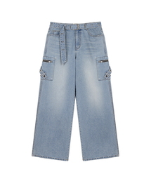 SY POCKET BELT PANTS(BLUE)