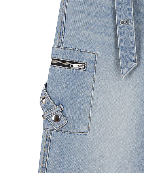 LUVISTRUE(ラヴイズトゥルー)の「SY POCKET BELT PANTS(BLUE)(デニムパンツ・レディース・その他・SMALL)」の5枚目の写真