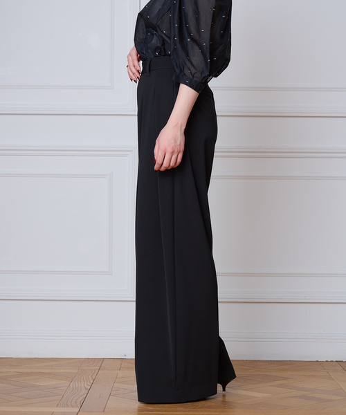 IENA LA BOUCLE(イエナラブークル)の「《追加》洗濯機洗い可 ウーステッドライクシャンブレータックスラックス(スラックス・レディース・チャコールグレー/グレー/ブラック・34/36/38/40)」の10枚目の写真