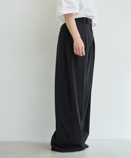 IENA LA BOUCLE(イエナラブークル)の「《追加》洗濯機洗い可 ウーステッドライクシャンブレータックスラックス(スラックス・レディース・チャコールグレー/グレー/ブラック・34/36/38/40)」の20枚目の写真
