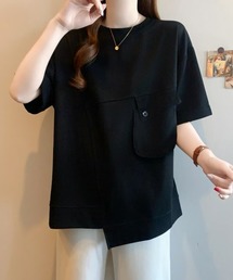 Diosfront | ポケットデザインアシメプルオーバー(Tシャツ/カットソー)