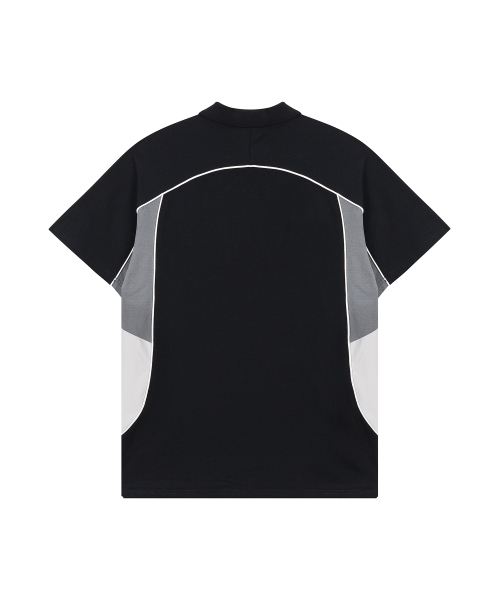 HYUNFIT（ヒョンフィット）の「SPORTY COLLAR T-SHIRT-[BLACK]（ポロシャツ・メンズ・その他・MEDIUM/LARGE/X-LARGE）」の3枚目の写真