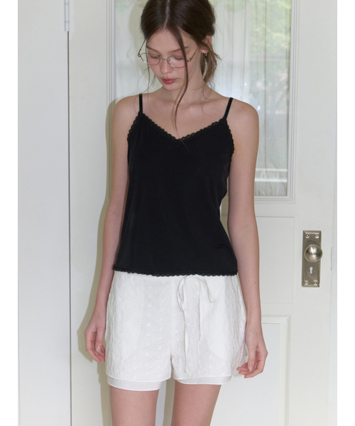 RE_L（リエル）の「[2nd] Rosa lace sleeveless (black)（Tシャツ/カットソー・レディース・その他・FREE）」の5枚目の写真
