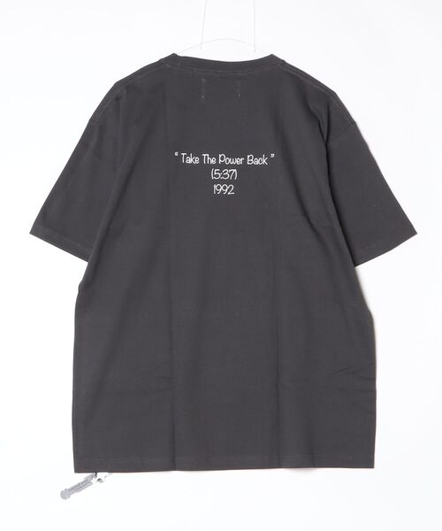 MOUNTAIN RESEARCH（マウンテンリサーチ）の「Take the Power Back MTR4292（Tシャツ/カットソー・メンズ・チャコールグレー/ホワイト・X-LARGE）」の3枚目の写真
