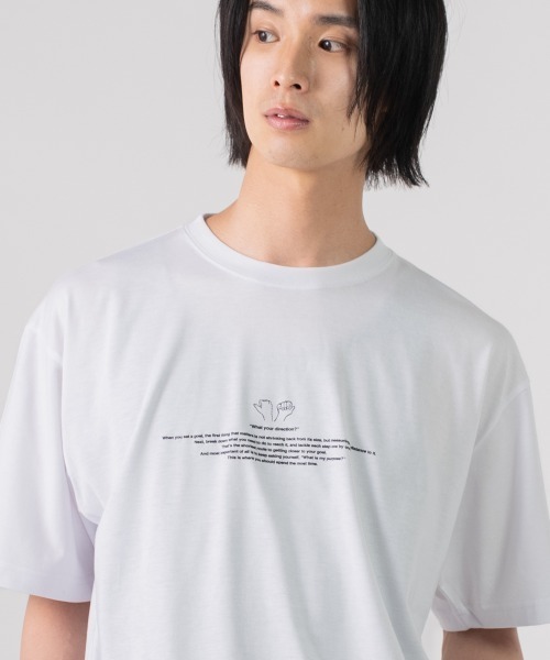rehacer(レアセル)の「rehacer TEE : Hand Sign TEE / ハンドサイン T-Shirt(Tシャツ/カットソー・メンズ・ブラック/ホワイト・X-LARGE/LARGE/MEDIUM/SMALL)」の3枚目の写真