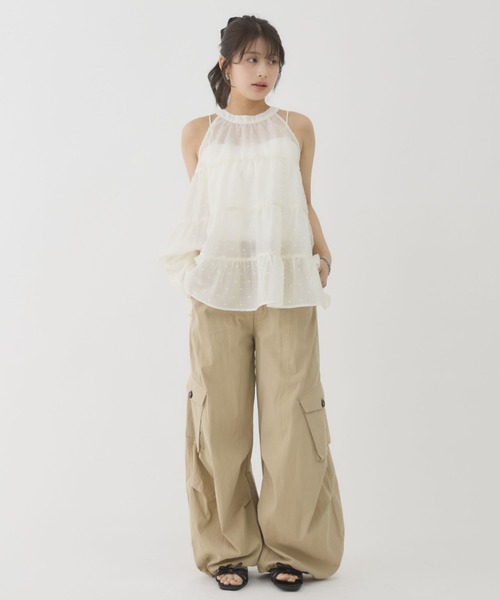 archives（アルシーヴ）の「【シンプルなのにこなれ見え】チノバレルタックカーゴパンツ（カーゴパンツ・レディース・ベージュ/アイボリー/カーキ・MEDIUM）」の6枚目の写真