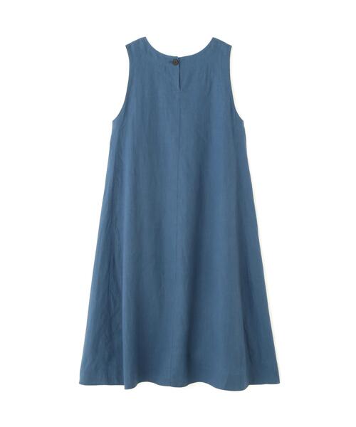 MARGARET HOWELL(マーガレットハウエル)の「LIGHTWEIGHT LINEN(ワンピース・レディース・ブルー/ブラック・1/2)」の6枚目の写真