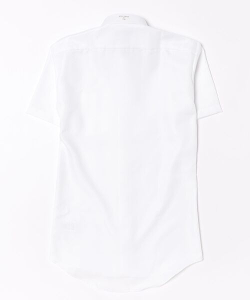 TOKYO SHIRTS（トウキョウシャツ）の「【超形態安定】【接触冷感】 形態安定ノンアイロン ホリゾンタルワイド 半袖ビジネスワイシャツ（ビジネスシャツ・メンズ・ホワイト・首回り37cm/首回り39cm/首回り41cm/首回り42cm/首回り43cm）」の7枚目の写真