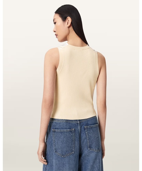 ALLSAINTS(オールセインツ)の「ZOEY SLEEVELESS COWL NECK TANK TOP | ZOEY ノースリーブ カウル ネック タンクトップ(タンクトップ・レディース・ホワイト系その他・S/M/XS)」の5枚目の写真