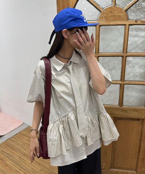 CIAOPANIC(チャオパニック)の「AIRロゴ5パネルキャップ(キャップ・レディース・イエロー/ブルー・ONE SIZE)」の9枚目の写真