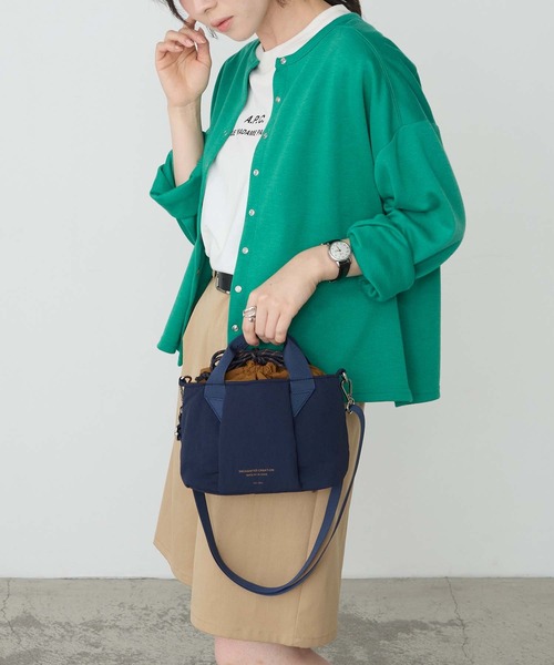 BONLECILL Marche(ボンルシールマルシェ)の「【BONLECILL Marche】2wayバイカラーミニトートバッグ/ショルダーバッグ(トートバッグ・レディース・ブラック/ブラウン/ネイビー・FREE)」の17枚目の写真