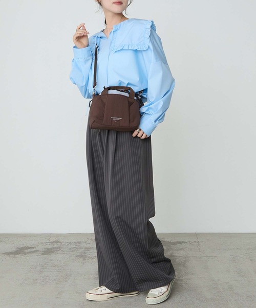BONLECILL Marche(ボンルシールマルシェ)の「【BONLECILL Marche】2wayバイカラーミニトートバッグ/ショルダーバッグ(トートバッグ・レディース・ブラック/ブラウン/ネイビー・FREE)」の15枚目の写真
