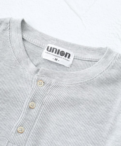 76（セブンティシックス）の「76Lubricants ワッフルヘンリーネックＴシャツ 半袖（Tシャツ/カットソー・メンズ・ブラック/グレー/オフホワイト・M/L）」の19枚目の写真