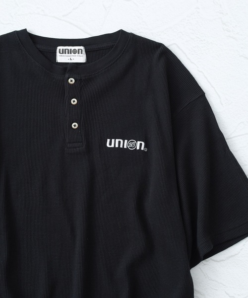 76（セブンティシックス）の「76Lubricants ワッフルヘンリーネックＴシャツ 半袖（Tシャツ/カットソー・メンズ・ブラック/グレー/オフホワイト・M/L）」の22枚目の写真