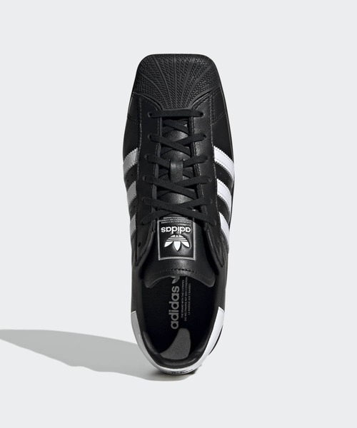 adidas(アディダス)の「スーパースター SQ / SUPERSTAR SQ / アディダスオリジナルス adidas Originals(スニーカー・レディース・ブラック・23.5cm/23.0cm/22.5cm/22.0cm/28.0cm/27.0cm/26.0cm/27.5cm/26.5cm/30.0cm/29.5cm/29.0cm/28.5cm/25.0cm/24.0cm/25.5cm/24.5cm)」の4枚目の写真