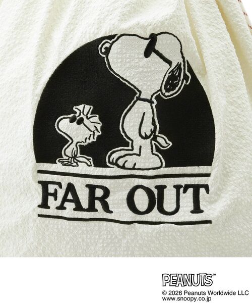 PEANUTS(ピーナッツ)の「【PEANUTS】ビッグ刺繍トートバッグ(トートバッグ・レディース・ブラック/ホワイト・00)」の14枚目の写真