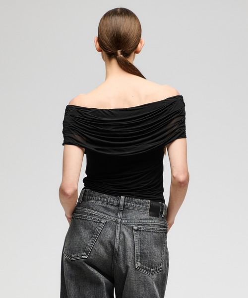 ESTNATION(エストネーション)の「GOOD PEOPLE GOOD STITCHING GOOD PRODUCT for ESTNATION / オフショルダートップス(Tシャツ/カットソー・レディース・ブラック・FREE)」の10枚目の写真