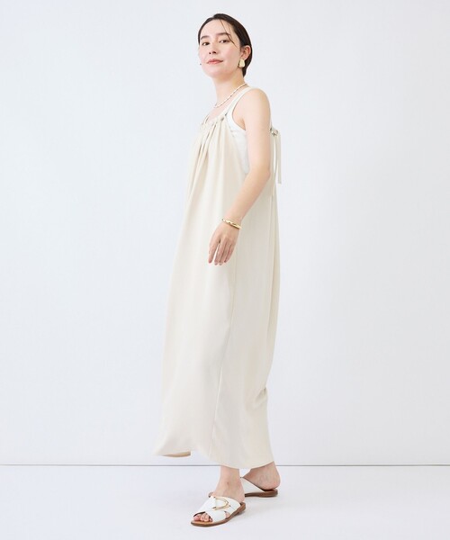 NOLLEY’S(ノーリーズ)の「ウォッシャブル襟三つ編みキャミワンピース(ワンピース・レディース・ベージュ/ブラック・38)」の10枚目の写真