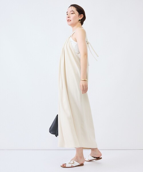 NOLLEY’S(ノーリーズ)の「ウォッシャブル襟三つ編みキャミワンピース(ワンピース・レディース・ベージュ/ブラック・38)」の12枚目の写真