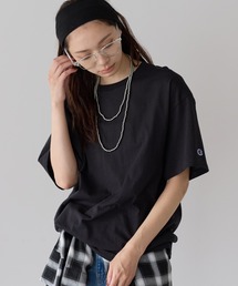 yuue' ( wear )（ユーイ）の「【Champion/チャンピオン】Authentic T-SHIRTS オーバーサイズ ワンポイント刺繍 半袖Tシャツ ユニセックス（Tシャツ/カットソー）」