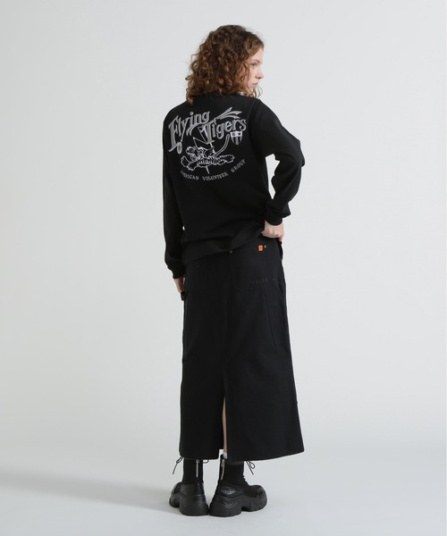 AVIREX(アヴィレックス)の「《WEB&DEPOT限定》MILITARY MOTIF LONG SLEEVE T-SHIRT(Tシャツ/カットソー・レディース・ライトグレー/ブラック/ホワイト・F)」の5枚目の写真