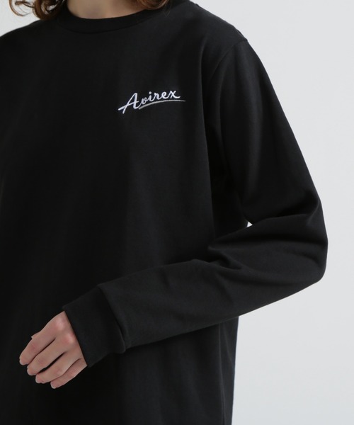 AVIREX(アヴィレックス)の「《WEB&DEPOT限定》MILITARY MOTIF LONG SLEEVE T-SHIRT(Tシャツ/カットソー・レディース・ライトグレー/ブラック/ホワイト・F)」の11枚目の写真