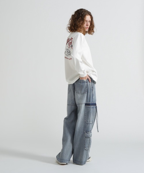 AVIREX(アヴィレックス)の「《WEB&DEPOT限定》MILITARY MOTIF LONG SLEEVE T-SHIRT(Tシャツ/カットソー・レディース・ライトグレー/ブラック/ホワイト・F)」の15枚目の写真
