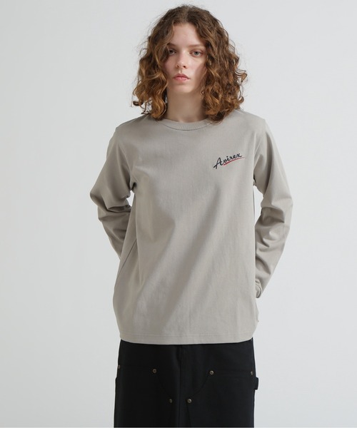 AVIREX(アヴィレックス)の「《WEB&DEPOT限定》MILITARY MOTIF LONG SLEEVE T-SHIRT(Tシャツ/カットソー・レディース・ライトグレー/ブラック/ホワイト・F)」の16枚目の写真