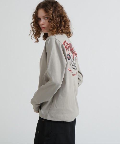 AVIREX(アヴィレックス)の「《WEB&DEPOT限定》MILITARY MOTIF LONG SLEEVE T-SHIRT(Tシャツ/カットソー・レディース・ライトグレー/ブラック/ホワイト・F)」の17枚目の写真