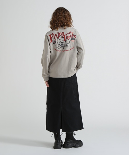 AVIREX(アヴィレックス)の「《WEB&DEPOT限定》MILITARY MOTIF LONG SLEEVE T-SHIRT(Tシャツ/カットソー・レディース・ライトグレー/ブラック/ホワイト・F)」の19枚目の写真