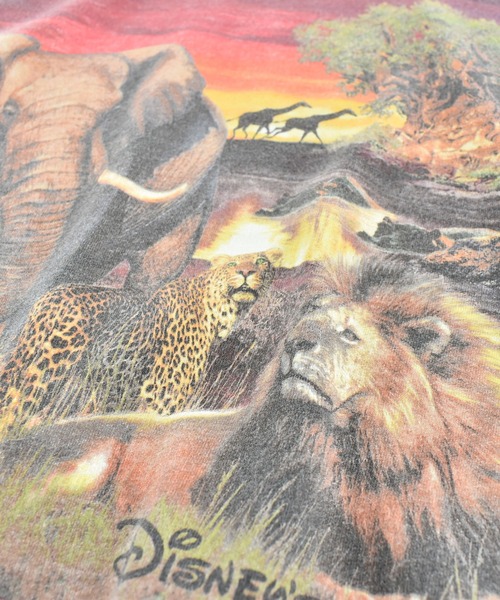 DISNEY VINTAGE（ディズニーヴィンテージ）の「【USED】90’s Disney “ANIMAL KINGDOM” アニマルTシャツ（Tシャツ/カットソー・メンズ・ホワイト・LARGE）」の3枚目の写真