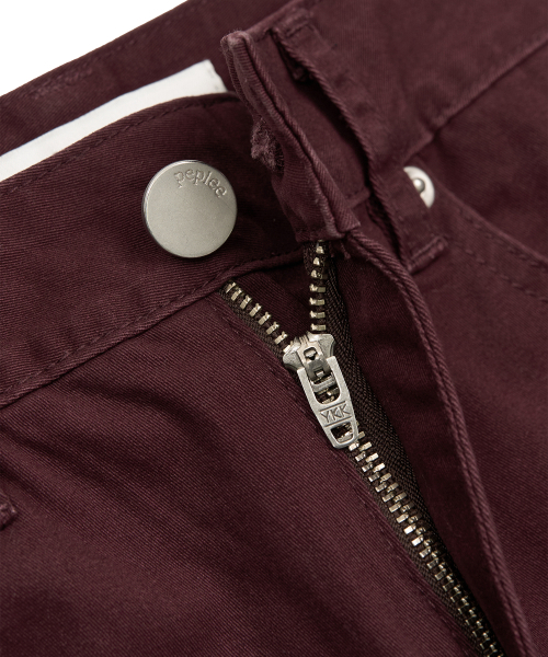 PEPLEE(ペプリー)の「Curved Wide Cotton Pants (Burgundy)(その他パンツ・レディース・その他・SMALL/MEDIUM)」の4枚目の写真