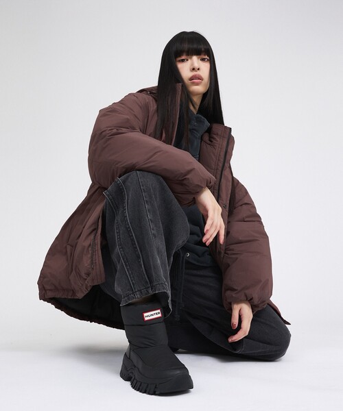 HUNTER(ハンター)の「【HUNTER/ハンター】INTREPID WANDERER SNOW BOOTショート スノー ブーツ(ブーツ・レディース・ブラック・22/25/24/23)」の2枚目の写真