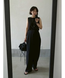 Georgette sleeveless tops(ジョーゼットスリーブレストップス)