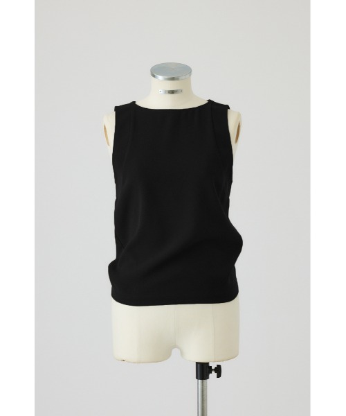 RIM.ARK（リムアーク）の「Georgette sleeveless tops(ジョーゼットスリーブレストップス)（タンクトップ・レディース・カーキ/ネイビー/ブラック・36/38）」の2枚目の写真