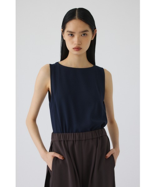 RIM.ARK（リムアーク）の「Georgette sleeveless tops(ジョーゼットスリーブレストップス)（タンクトップ・レディース・カーキ/ネイビー/ブラック・36/38）」の21枚目の写真