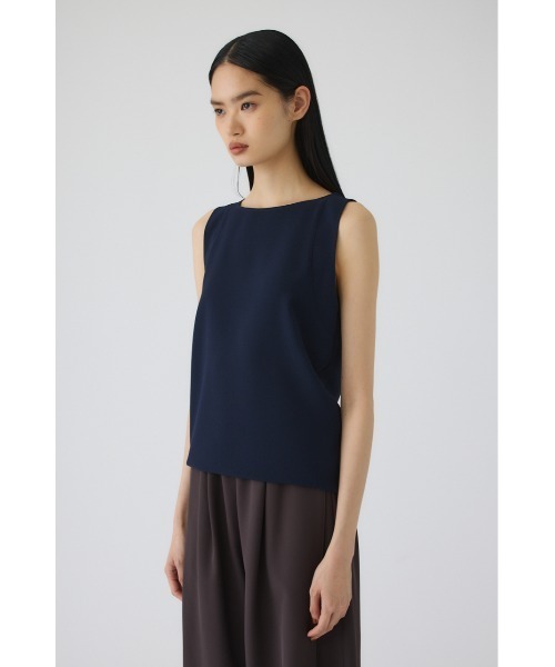 RIM.ARK（リムアーク）の「Georgette sleeveless tops(ジョーゼットスリーブレストップス)（タンクトップ・レディース・カーキ/ネイビー/ブラック・36/38）」の20枚目の写真