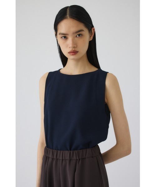 RIM.ARK（リムアーク）の「Georgette sleeveless tops(ジョーゼットスリーブレストップス)（タンクトップ・レディース・カーキ/ネイビー/ブラック・36/38）」の13枚目の写真
